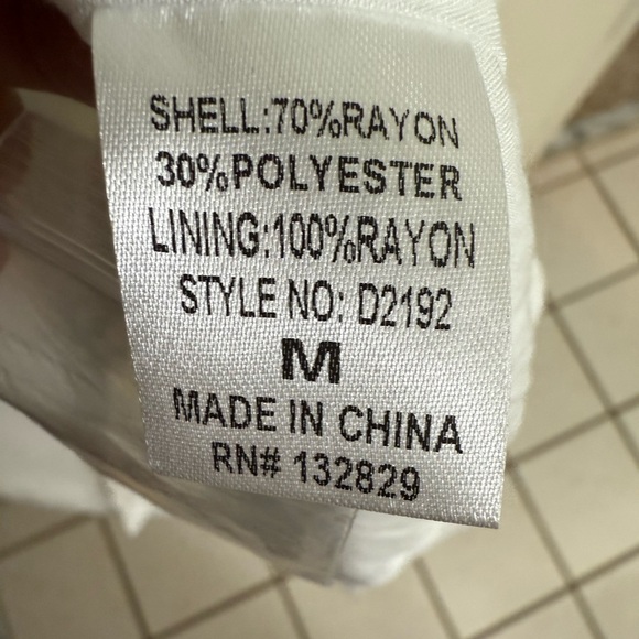 NWT, Accent Prone white button down dress, size M - Picture 2 of 9